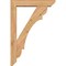 Ekena Millwork Olympic Slat Smooth Bracket w/ Offset Brace, Western Red Cedar, 5 1/2"W x 26"D x 38"H BKT0604X26X38OLY06SWR - alternate 4